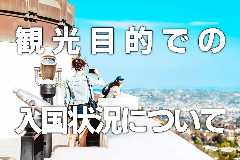 観光目的での入国状況について